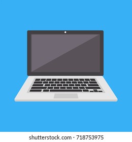 Laptop vector icon or symbol flat design