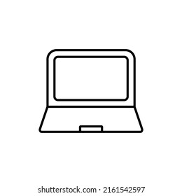 Icono vector de portátil. símbolo aislado en fondo blanco. EPS vectorial 10