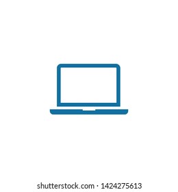Laptop vector icon symbol for web