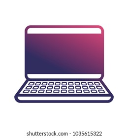 laptop vector illustration