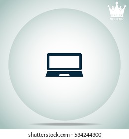 Laptop  vector illustration.