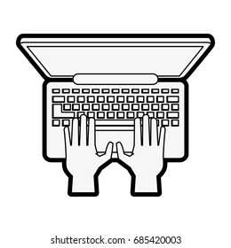 laptop vector illustration
