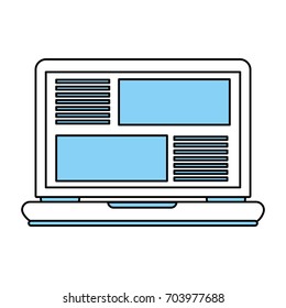 laptop vector illustration
