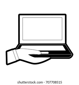 laptop   vector illustration  