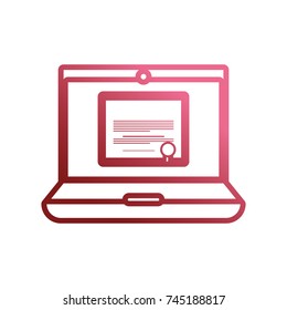 laptop  vector illustration