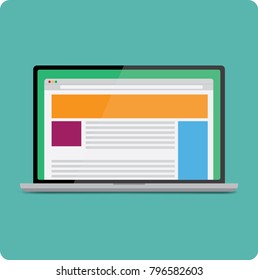 Laptop vector illustration