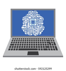 laptop vector illustration design