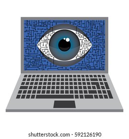 laptop vector illustration design
