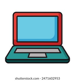 Icono de Ilustración vectorial portátil de alta calidad 