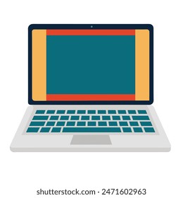 laptop vector illustration icon high quality 