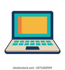 Icono de Ilustración vectorial portátil de alta calidad 