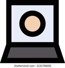 ilustración vectorial de portátil aislada en un fondo transparente. iconos vectoriales de trazo para el concepto o gráficos web.