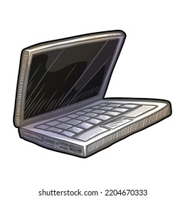 Laptop vector illustration isolated on white background
