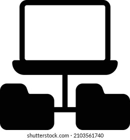 Laptop Vector illustration on a transparent background.Premium quality symmbols.Glyphs vector icon for concept and graphic design.