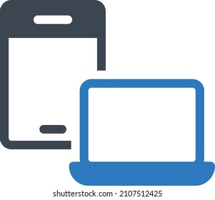 Ilustración del vector portátil sobre un fondo transparente.Símbolos de calidad superior.Icono vector glifos para el diseño de conceptos y gráficos.