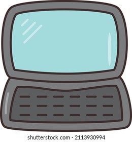 laptop Vector illustration on a transparent background.Premium quality symmbols.Vector line flat icon for concept and graphic design.
