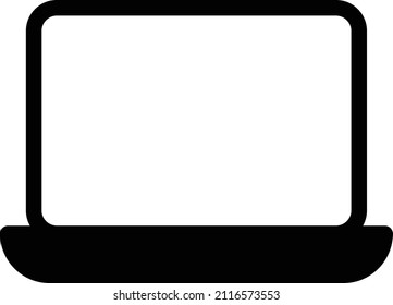 Laptop Vector illustration on a transparent background.Premium quality symmbols.Glyphs vector icon for concept and graphic design.