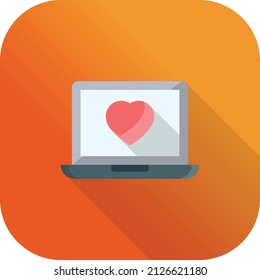 laptop Vector illustration on a transparent background.Premium quality symmbols.Vector line flat icon for concept and graphic design.
