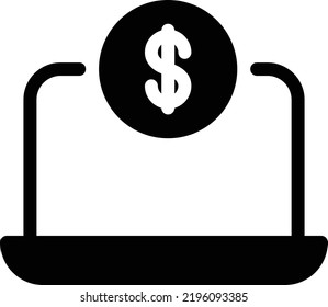 laptop Vector illustration on a transparent background.Premium quality symbols.Glyphs vector icon for concept and graphic design.
