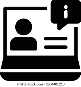 Laptop Vector illustration on a transparent background. Premium quality symmbols. Glyphs vector icons for concept and graphic design. 
