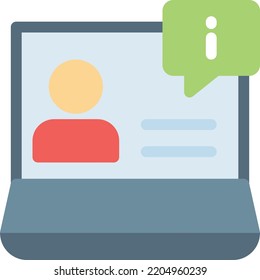 Laptop  Vector illustration on a transparent background. Premium quality symmbols. Line Color vector icons for concept and graphic design. 
