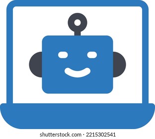 Ilustración del vector portátil en un fondo transparente. Símbolos de calidad superior. Iconos vectoriales de glifos para diseño de conceptos y gráficos. 
