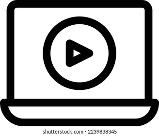 ilustración del vector portátil en un fondo transparente. Símbolos de calidad superior. Iconos vectoriales de línea delgada para el diseño de conceptos y gráficos.