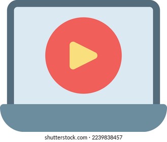 Ilustración del vector portátil en un fondo transparente. Símbolos de calidad superior. Iconos vectoriales de color de línea para el concepto y el diseño gráfico.