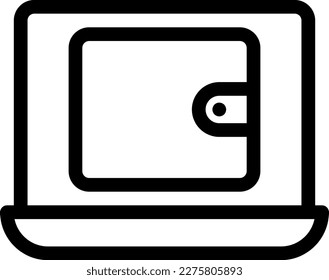 Laptop Vector illustration on a transparent background. Premium quality symmbols. Thin line vector icons for concept and graphic design.