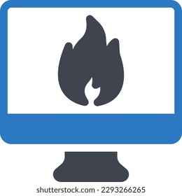 Ilustración del vector portátil en un fondo transparente. Símbolos de calidad superior. Iconos vectoriales de glifos para diseño de conceptos y gráficos.