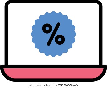 ilustración del vector portátil en un fondo transparente. Símbolos de calidad superior. Iconos vectoriales de color de línea para el concepto y el diseño gráfico.
