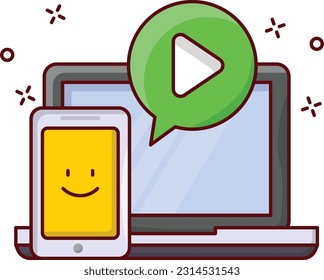 ilustración del vector portátil en un fondo transparente. Símbolos de calidad superior. Iconos planos de línea vectorial para el diseño de conceptos y gráficos.
