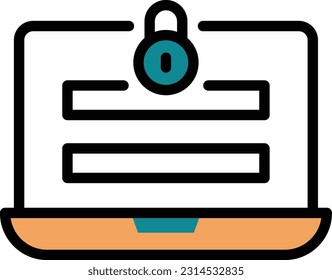 ilustración del vector portátil en un fondo transparente. Símbolos de calidad superior. Iconos vectoriales de color de línea para el concepto y el diseño gráfico.