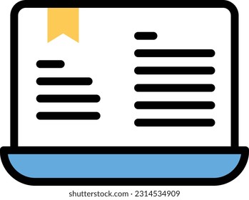 laptop Vector illustration on a transparent background. Premium quality symmbols. Line Color vector icons for concept and graphic design.