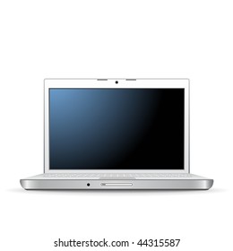 Vetor de laptop isolado no branco