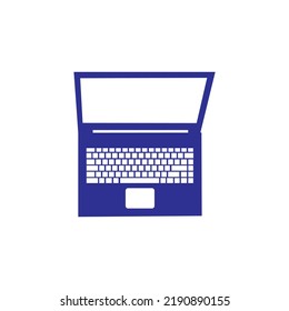 Laptop Vector, Notebook Topview Icon Image