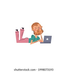 Laptop Vector On White Background