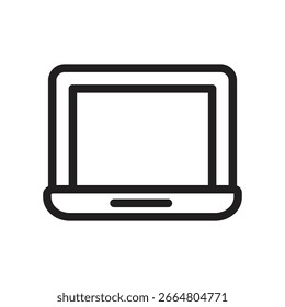 Ícone De Contorno Do Vetor De Laptop. Arquivo EPS 10 