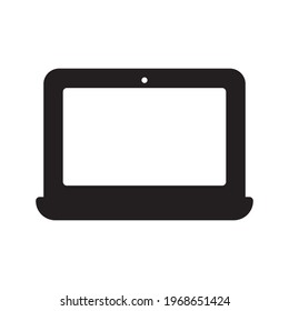 Laptop vector sketch icon isolated on white background. Laptop sketch icon for infographic, website or app.