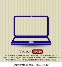 Laptop vector symbol