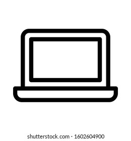 laptop vector thin line icon 