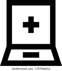 laptop vector thin line icon 