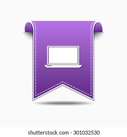 Laptop Violet Vector Icon Design