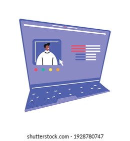 laptop website content social media