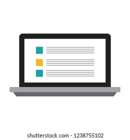 Laptop with website symbol