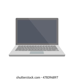 laptop white background
