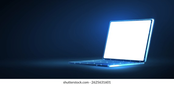 Notebook com tela branca. tela de desktop, notebook pc, mesa de escritório, exibição na Web, tecnologia digital, dispositivo portátil, computador laptop, equipamento moderno, rede móvel, trabalho eletrônico, conceito técnico