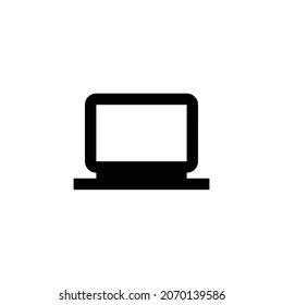 laptop windows Icon. Flat style design isolated on white background. Vector illustration