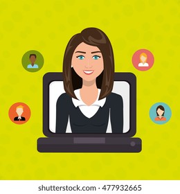 laptop woman relationship person