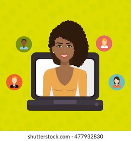 laptop woman relationship person